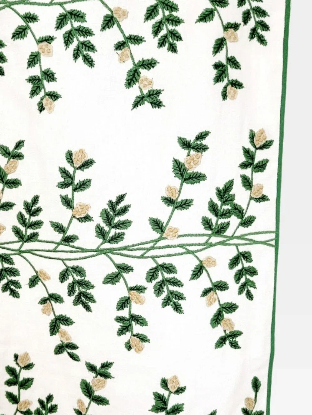 RIFLE PAPER CO. x THE COMPANY STORE Embroidered Vines Lumbar Pillow Cover